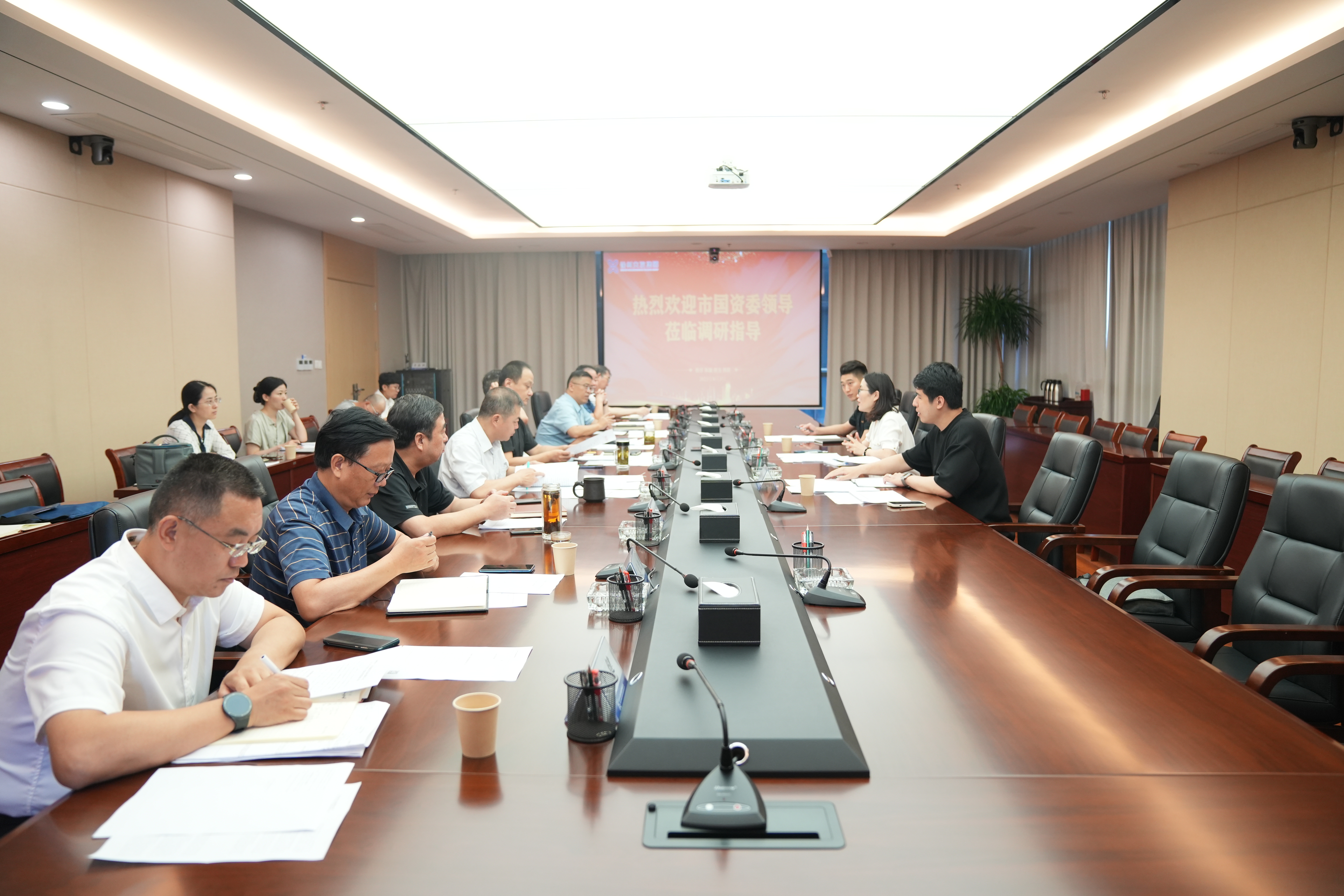 市国资委赴巅峰国际官网集团调研上半年经济运行情形