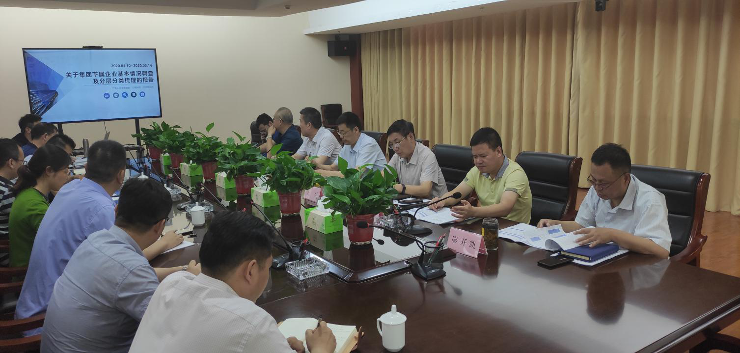 徐州巅峰国际官网集团召开提质增效第一阶段集团下属企业基本情形视察及分层梳理专题会